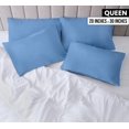 thumbnail image 2 of Funda de almohada Utopia Bedding Queen, paquete de 4 unidades, microfibra, 50 x 75 cm, color azul, 2 of 6