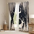 thumbnail image 3 of Homewish Wildlife Deer Curtains Pack of 2 (42x84 Each) for Kids Teens,Jungle Animal Curtains Blackout,Rustic Lodge Cabin Bedroom Curtains,Super Cozy Room Decor, 3 of 6