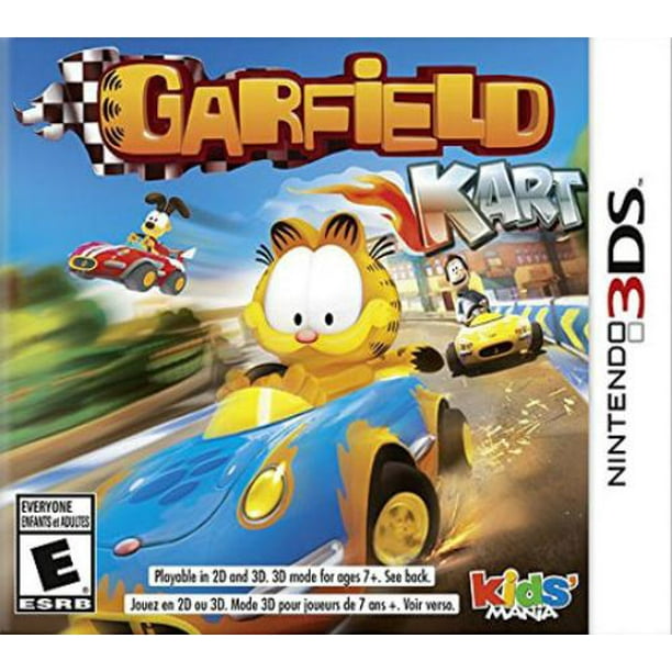 Square Enix Garfield Kart Racing Game Nintendo 3ds D1278