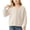 A Beige, variant on Children Padded Jackets for Girls Dqueduo Girls' V-Neck Long Sleeve Button Down Knit Cardigan Sweater Jacket