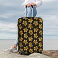thumbnail image 3 of Lsque Maple Leaves With Leopard Printed Luggage Cover, Travel Luggage Protector,Scratch and Dirt Resistant, Fits 18-32 Inch Luggage - X-Large, 3 of 9