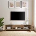 thumbnail image 5 of Maklaine 70" 2 Door Wood TV Stand with Reeded Fronts - Coastal Oak, 5 of 11