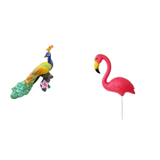 Escultura de pájaro , figura decorativa para jardín, estatua para el hogar, patio, adorno artístico, accesorios de jardín de hadas, estaca de