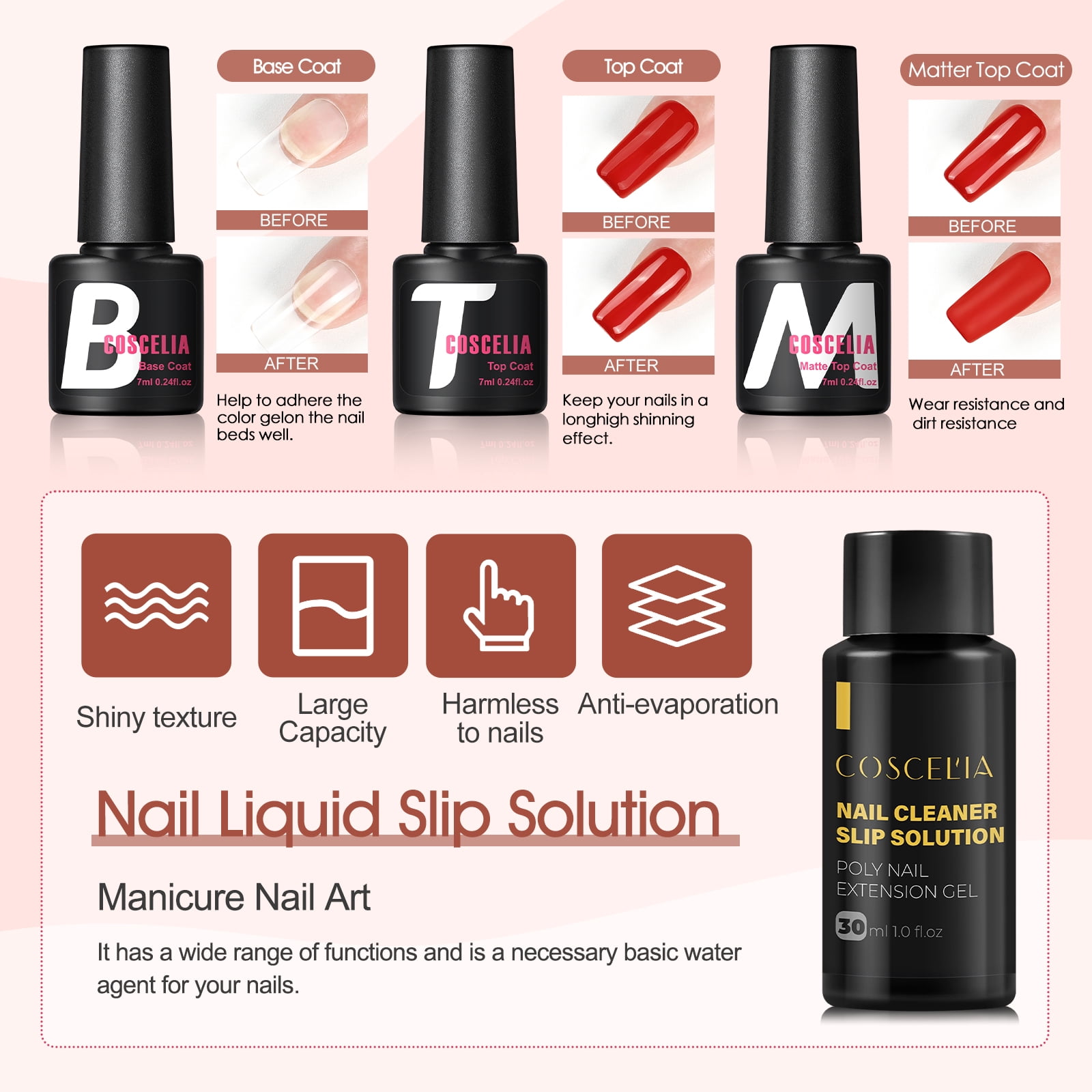 COSCELIA Poly Nail Gel Kit Starter Kit 15 Colors Poly Extension Gel with 12PC Glitter Decoration Powder Nail Stickers Complete Poly Extension Gel Kit DIY Gift for Women