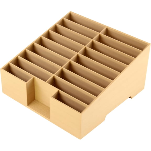 16-Grid Cell Phone Holder for Classroom, Office Desktop Organizer Storage Box Mobile Phone Management