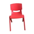thumbnail image 3 of Silla para niños, silla de aula, silla de aprendizaje para niños, taburete antideslizante para jardín de infantes, asiento para niños para césped, aula, hogar, interior y exterior Rojo, 3 of 8