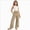 B48--Khaki, variant on 9-10 Years Juniors Girls Linen Pants Wide Leg School Pants Cozy Elastic Waist Casual Beach Trousers Sweatpants Joggers Pants Fall and Winter Mint Green Girl Pants