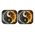 thumbnail image 3 of Uemuo Yin Yang Printed 2 PCS Car Windshield Sun Shade, Auto Sun Heat and UV Rays Blocker, Foldable Automotive Front Window Sunshade Protector, 3 of 7