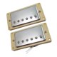 thumbnail image 5 of Pastillas de puente de cuello de guitarra eléctrica Humbucker Double Coil Silver con marco, 5 of 9