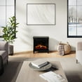 thumbnail image 4 of Modern Ember 24″ 3-Sided Electric Fireplace Stove Heater, Black Finish, 4 of 6