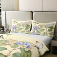 thumbnail image 3 of YST 100% Cotton Colourful Flower King Bedding Set,Green Leaf Hydrangea Duvet Cover,Rustic Ombre Butterfly Comforter Cover,Spring Garden Romantic Quilt Cover With 2 Pillowcases, 3 of 6