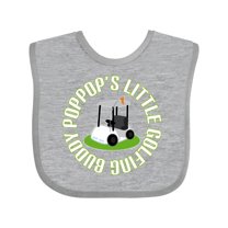 Inktastic Poppop Little Golf Buddy Boys Baby Bib