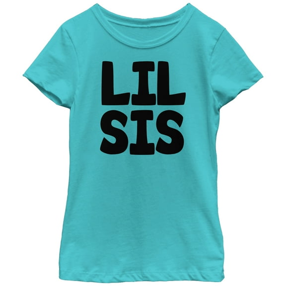 Girl's Lost Gods Lil Sis  Graphic Tee Tahiti Blue Large