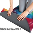 thumbnail image 3 of Colorful Rainbow Tie Dye Spiral Pattern Hot Yoga Mat Towel Non Slip for Hot Yoga - Quick-Drying Yoga Mat Cover with 4 Corner Pockets with Travel Bag - Hot Yoga Towel Non Slip 74"x26", 3 of 6
