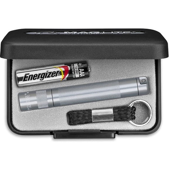 Maglite Solitaire Incandescent 1-Cell AAA Flashlight in Presentation Box Gray