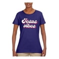 thumbnail image 2 of Wild Bobby Jesus Vibes Inspirational/Christian Women Graphic Tee, Purple, Large, 2 of 6