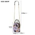 thumbnail image 2 of FORMRS Crossbody Bag for Women Quilted Travel Shoulder Cell Phone Purse with Chain Strap Handbag, Light Purple Halloween Black Cat, 2 of 7