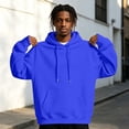 thumbnail image 5 of Venzia Men Oversized Hoodie Pullover Sweatshirt Long Sleeve Hooded Top with Kangaroo Pocket Casual Autumn Winter Wear,XXL, 5 of 8