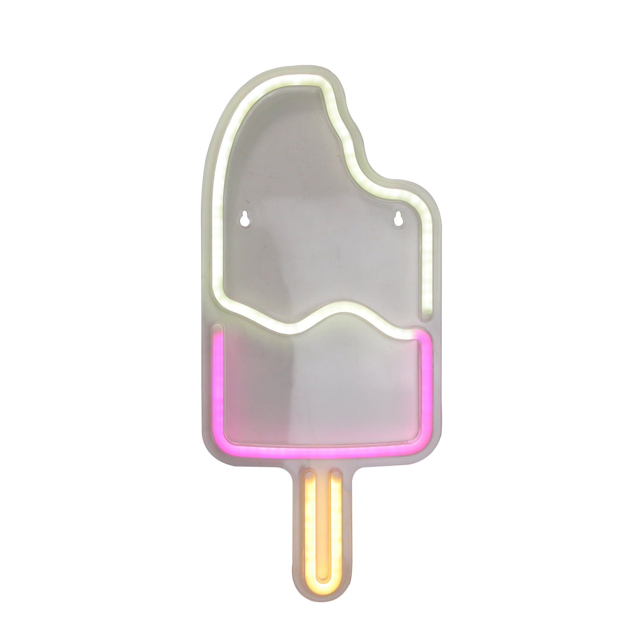 17.75" Neon Style LED Lighted Popsicle Window Silhouette Sign