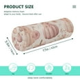 thumbnail image 3 of Cylindrical Pillow Decorative Neck Roll Pillow with Removable Washable Cover Roll Pillow for Knee Leg Neck Pumpkins Adorned in Bows and Flowers, 3 of 7