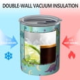 thumbnail image 2 of 12oz Coffee Tumblers Light Blue Dinosaurs Celestial Pattern Stainless Steel Vacuum Insulated Travel Tumbler Coffee Cups Mug with Lid and Straw with Cleaning Brush for Cold & Hot Drinks, 2 of 5
