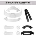 thumbnail image 3 of Adjustable Head Strap for Oculus Quest 2, Removable Replacement Headband for Elite Strap Comfortable Enhanced Support Reduce Pressure for Quest 2 VR Headset (White), 3 of 7