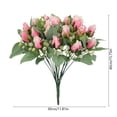 thumbnail image 3 of MTBLYS Artificial Rose Bouquet 2Pcs Plastic Flowers Realistic Wedding Decoration Hotel Table Centerpiece Photography Prop Home Decor, 3 of 6