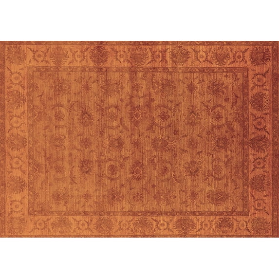 Ahgly Company Indoor Rectangle Oriental Brown Industrial Area Rugs, 2' x 3'