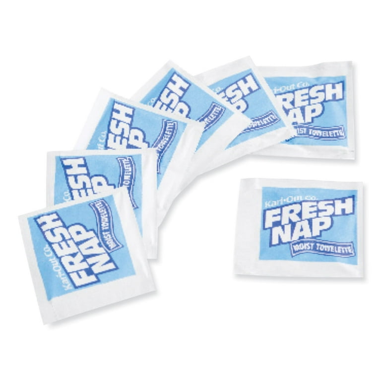 Fresh Nap Moist Towelettes, Individually Wrapped, 7 x 5, Citrus Scent, 1,000/Carton Fresh Nap Moist Towelettes, Individually Wrapped, 7 x 5, Citrus Scent, 1,000/Carton