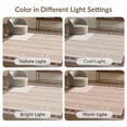 thumbnail image 7 of ODIKA 2'x3' Gray Beige Pattern Design Washable Accent Rug Modern Dove Coffee Motif for Bedroom, Nursery, RV, Pet Friendly, Bedside Mat, 7 of 7