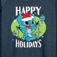 thumbnail image 3 of Lilo & Stitch - Happy Holidays - Women's Lightweight French Terry Long Sleeve Shirt, 3 of 5