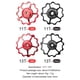 thumbnail image 3 of LEBYCLE 13T Bike Rear Derailleur Polea Guide Bearing Jockey Wheel (Rojo), 3 of 5