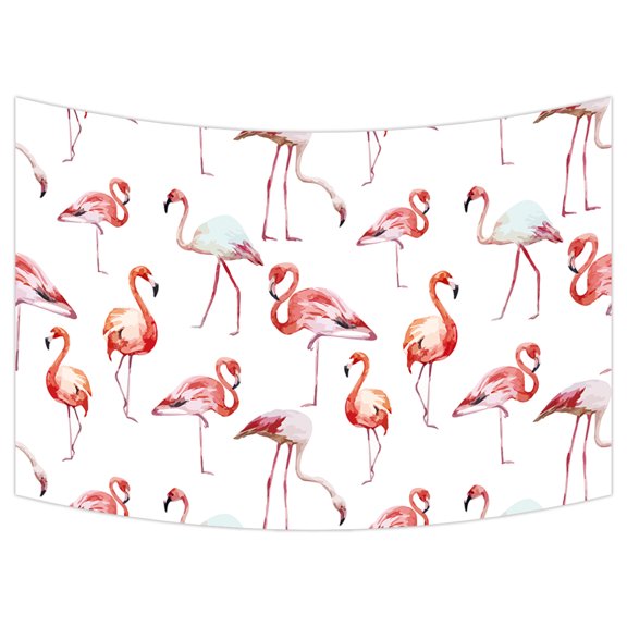 YKCG Pink Flamingos Funny Animal Wall Hanging Tapestry Wall Art 40x60 inches