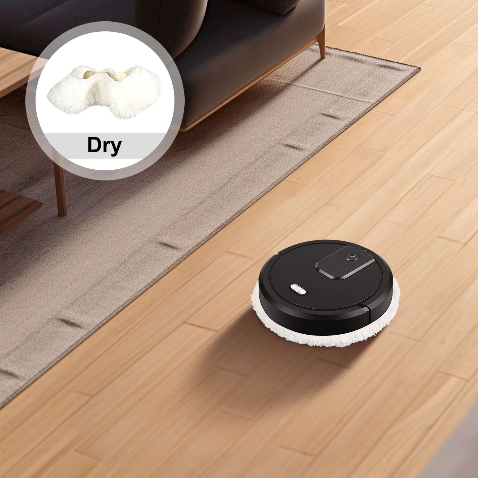 LLDYYDS Dry and Wet 3 in 1 Sweeping Robot, Intelligent Sweeping Robot Vacuum Cleaner, Rechargeable Dry and Wet Fully Automatic Mopping Machine