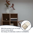 thumbnail image 3 of Caja de almacenamiento de ropa interior con compartimentos, organizador plegable con tapa, soporte para calcetines, 3 of 6