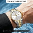 thumbnail image 4 of SKMEI Mens Watches Waterproof Analog Quartz Watch for Men with Date Luminous Fashion Stainless Steel Wristwatch, 4 of 10