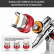 thumbnail image 2 of Pistola Para Pintar Labg De Gravedad Neumatica Con 3 Boquillas Plata rojo, 2 of 5