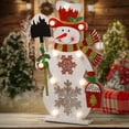 thumbnail image 2 of Pre-Lit 17" Wooden Snowman, 2 of 3