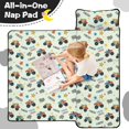 thumbnail image 4 of Monster Cartoon Truck Beige Pattern Teens Toddler Nap Mat with Pillow, Sleeping Mat Bag for Preschool Daycare 50"x20", 4 of 6