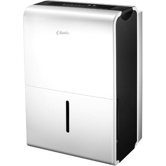 22 Pint Portable Dehumidifier - with 2 Speeds, White + Black