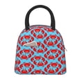 thumbnail image 1 of Fotbe Cartoon Crabs Bolsa de Almuerzo con Estampado, Lonchera Aislada, Contenedor de Comida Reutilizable Tipo Cooler a Prueba de Fugas, 1 of 6