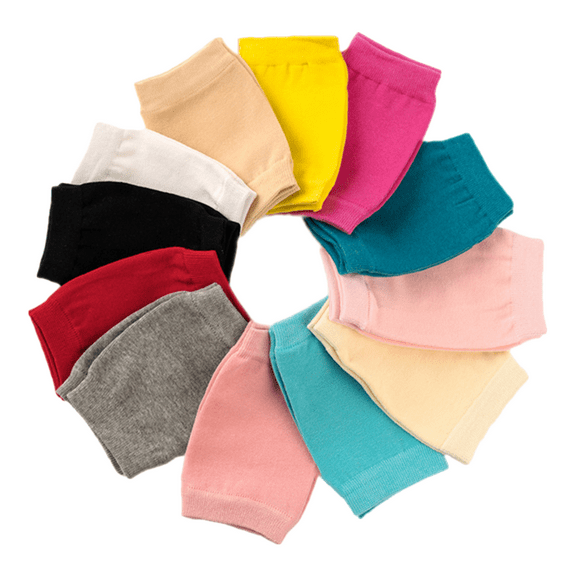 Yuangui 6 Pair Total 12pcs Knee Pad Kids Knees Protector Cotton Elastic Kneelet Breathable Knees Cover Pad for Running Riding (Assorted Color)