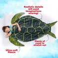 thumbnail image 3 of Silver Lilly Animal Tail Blanket - Plush Animal Sleeping Bag Blanket for Kids (Turtle), 3 of 6