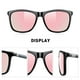 thumbnail image 3 of Gafas de sol MERRY'S de aluminio polarizado para hombres/mujeres, lentes rosas, 3 of 6