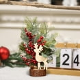thumbnail image 4 of Gumesh Mini Desktop Christmas Tree, PVC Tabletop Holiday Decor with Realistic Needles - Perfect for Office, Home & Holiday Scene Displays, Festive Arrangement Centerpiece, 4 of 6