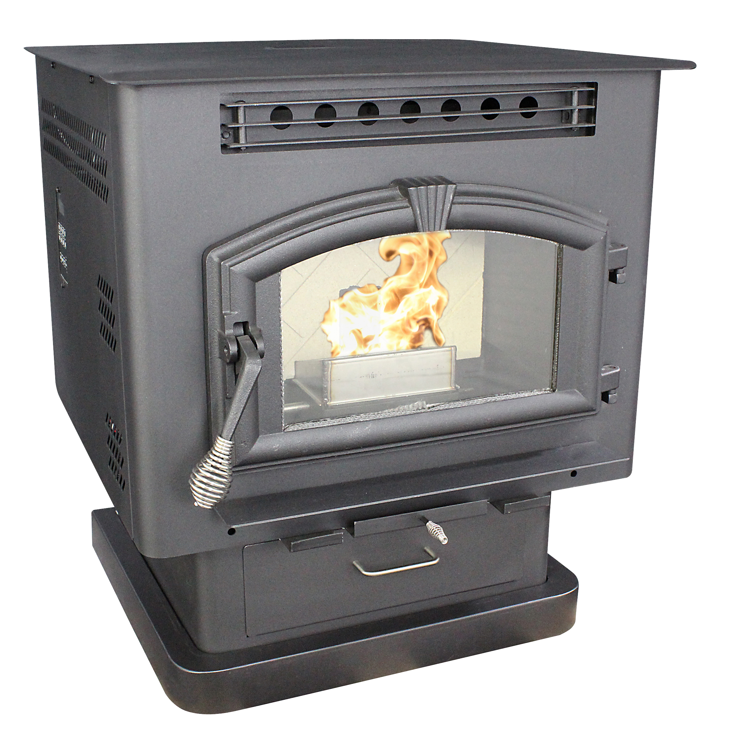 2,000 Sq. Ft. Pellet, Corn and Biofuel Stove with 60 lb Hopper