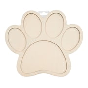 Hello Hobby 10" Shapes-Paw, Unfinished Wood Surface, 9.96 x 8.5x 0.24 inch