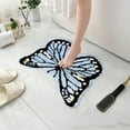 thumbnail image 5 of SNGMN Butterflies Shaped Area Rug, Thick Stain Resistant Mat for Living Room, Bedroom, Bathroom, 5 of 6