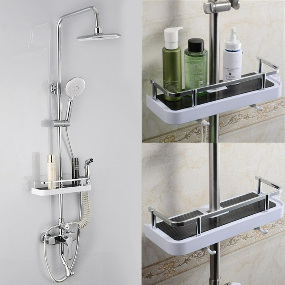 Storage Rack Hunging on Bathroom Wall,NEW Bathroom Pole Shelf Shower