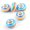 Deep Sky Blue, variant on U8MO 100pcs 14mm Rondelle Resin European Large Hole Beads Rainbow Stripe Slide Charms-LightSkyBlue